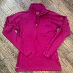 Nike Fuchsia Quarter-Zip Pullover